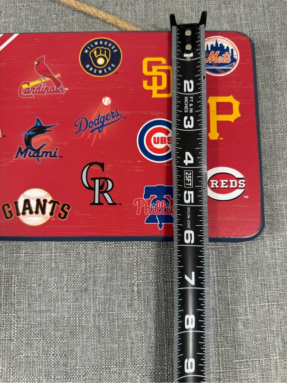 Open Road Brands MLB Logos Wall Sign - Red, Blue, White
